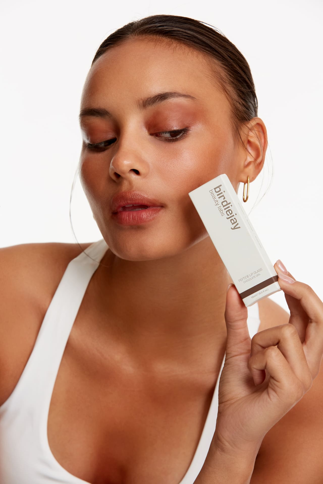 Birdiejay-Peptide Lip Glass Chocolate Girl-Lip Balm-4-milagron.live