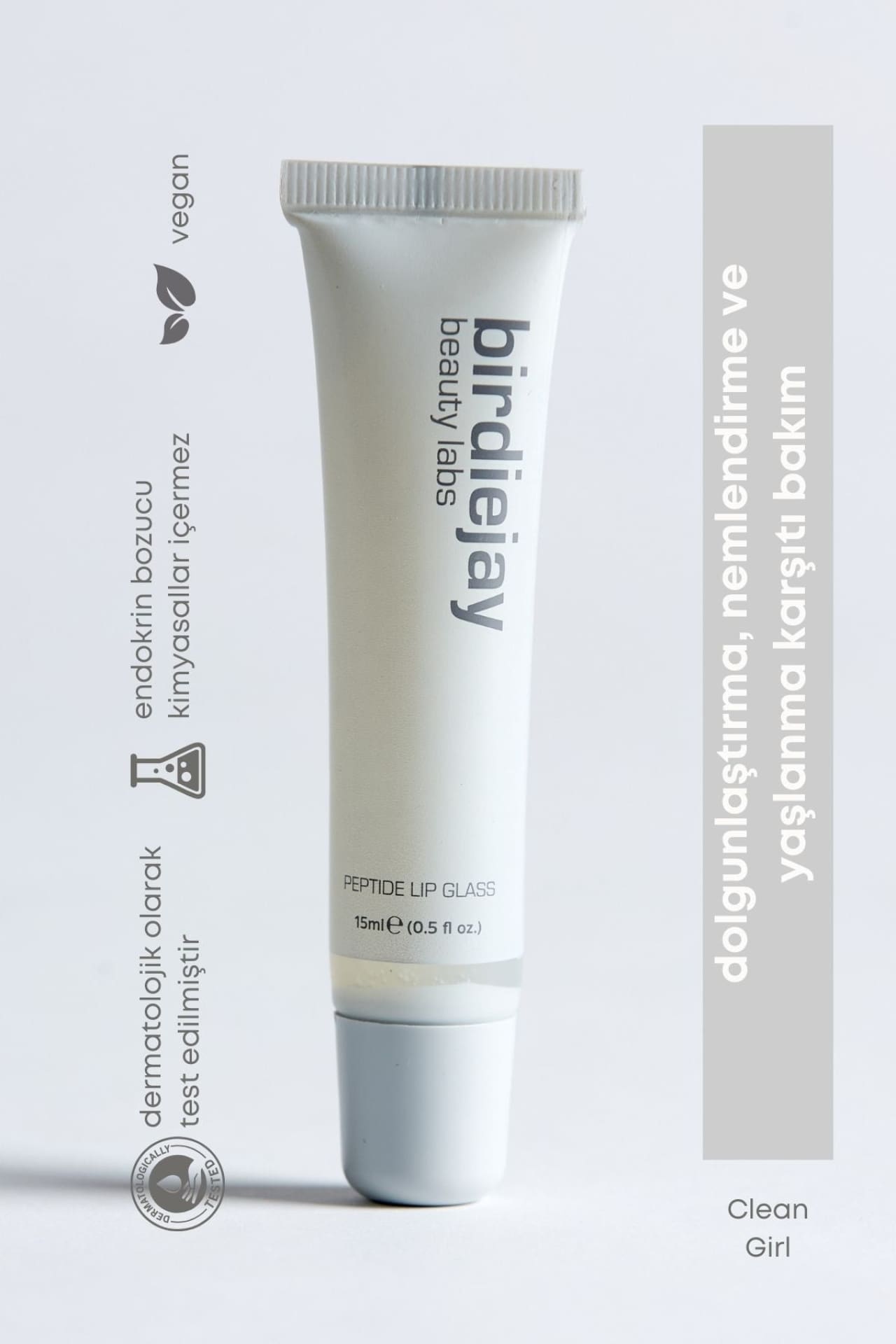 Birdiejay-Peptide Lip Glass Clean Girl-Lip Balm-1-milagron.live