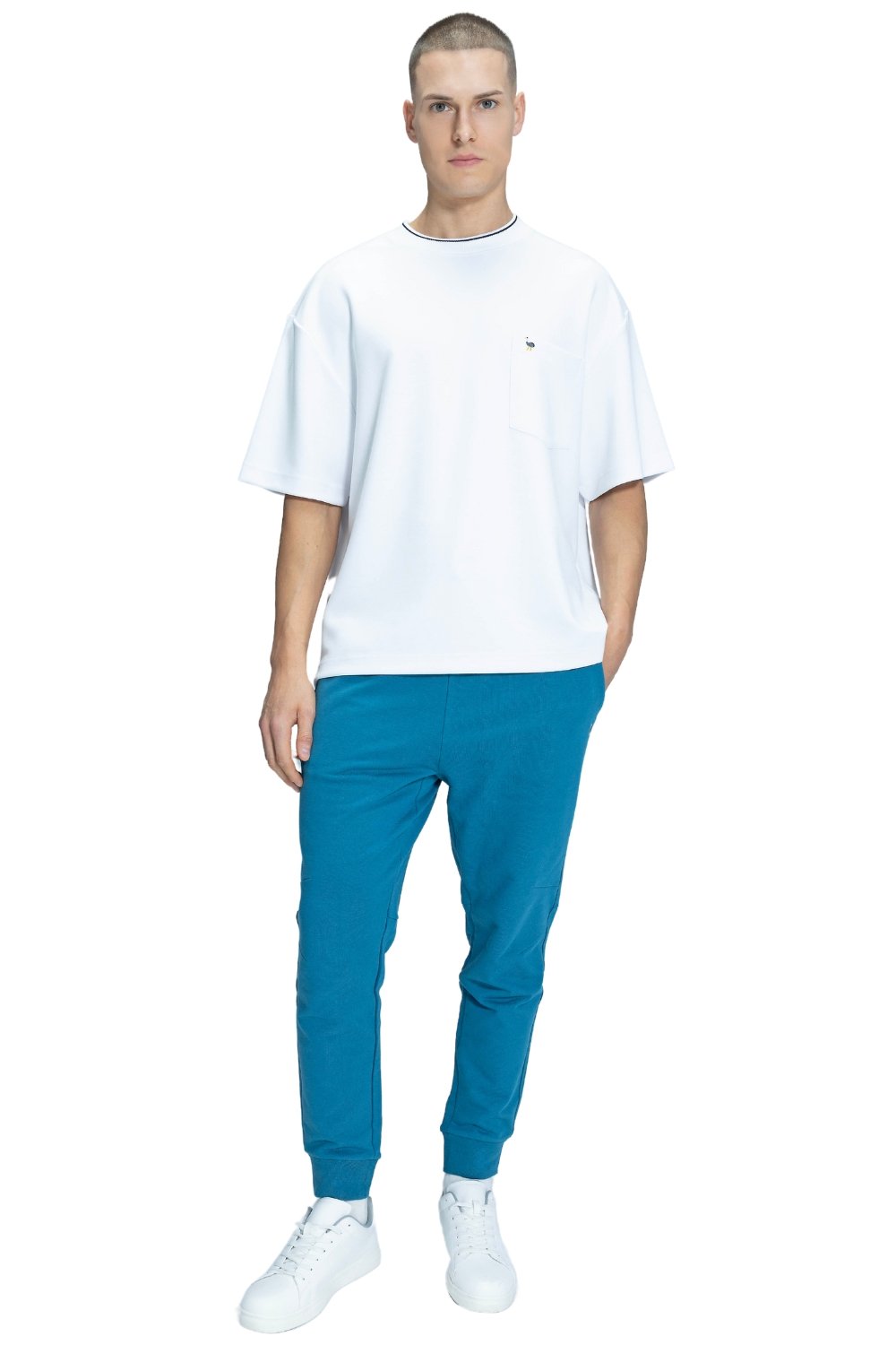Blinky London-Erkek Diagonal Mavi Jogger-Eşofman-2-milagron.live