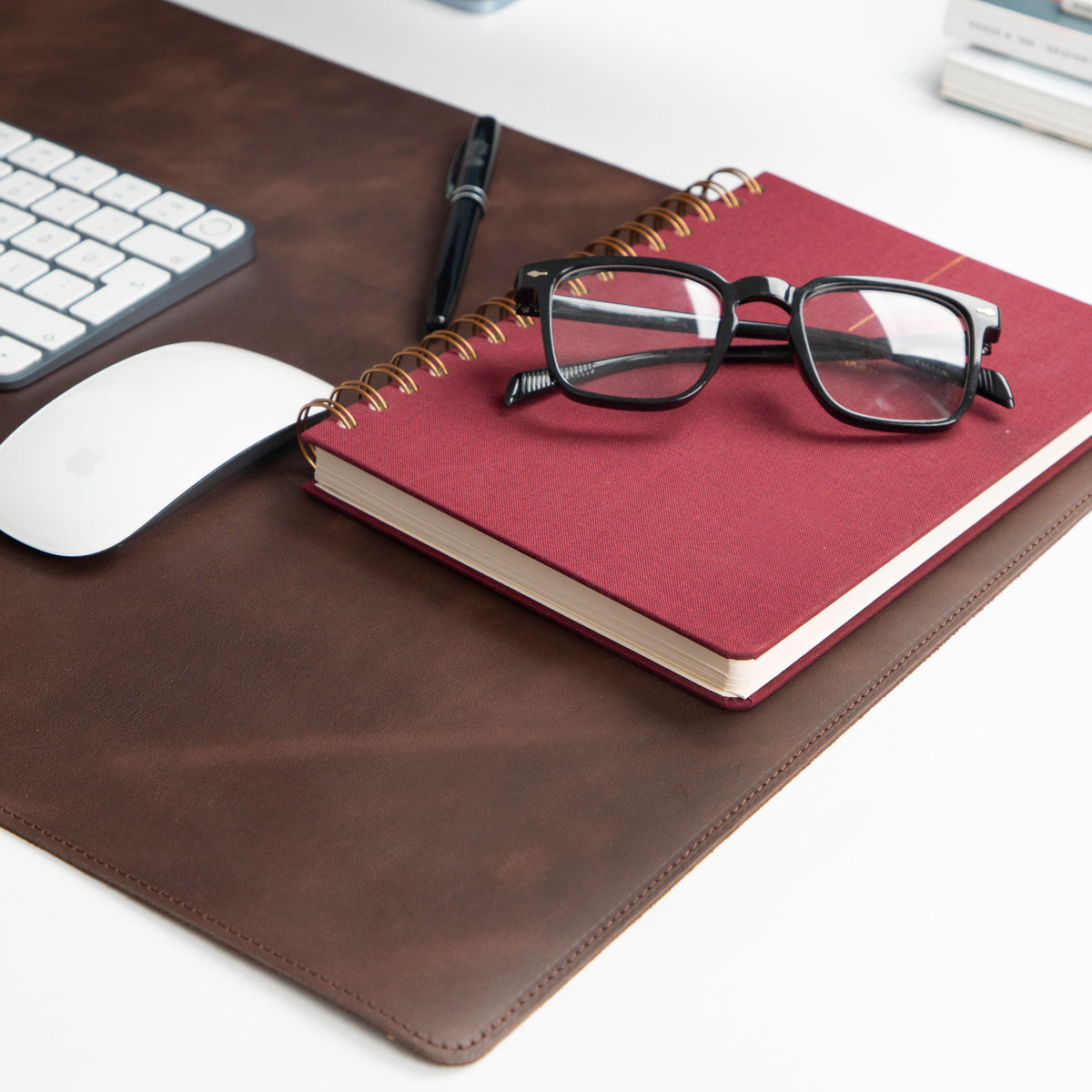 Atelier 91 Saddle Heritage Leather Desk Mat - Medium