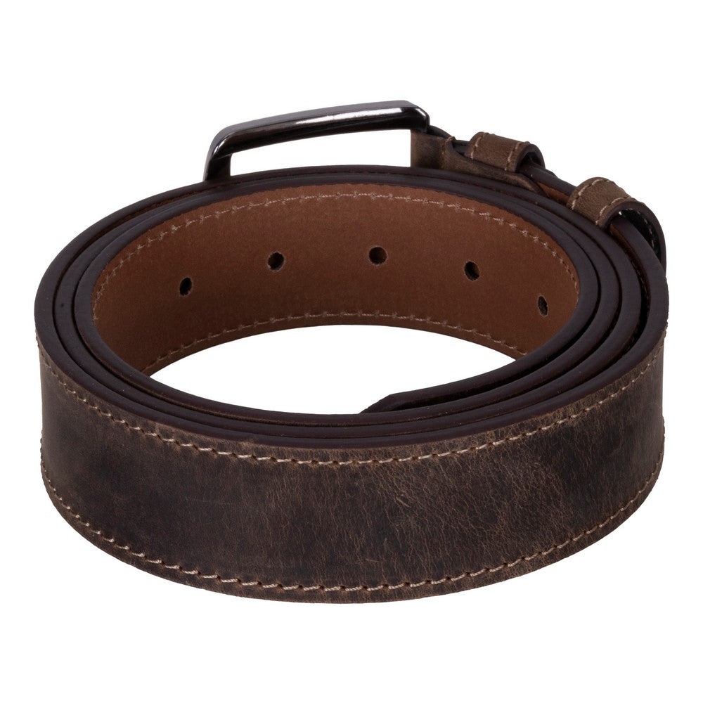 Bloominbag-Bloom Belt Espresso Brown Hakiki Deri Erkek Kemer 110cm-4-milagron.live