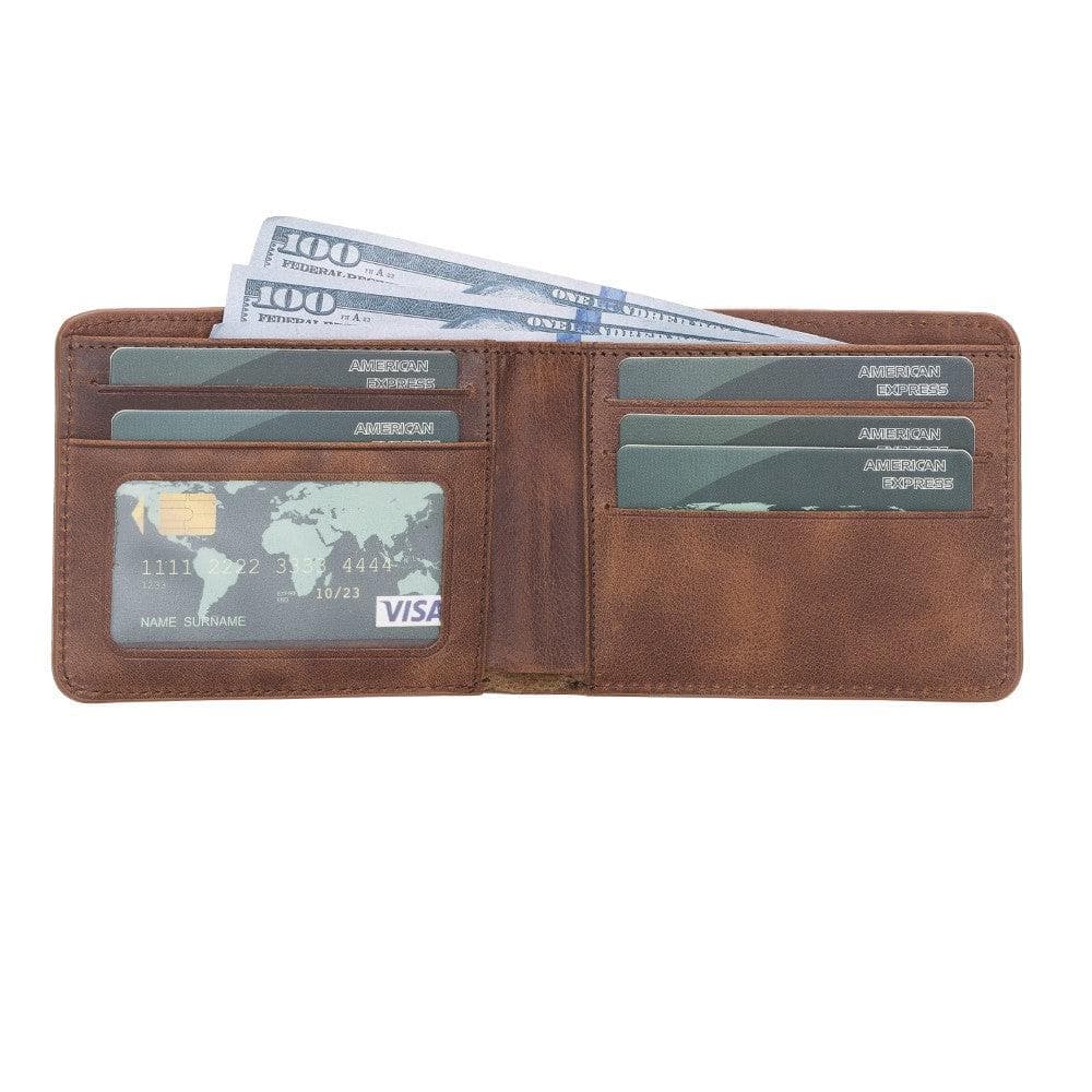 Bloominbag-Bloom Fold Mahogany Brown Hakiki Deri Cüzdan-1-milagron.live