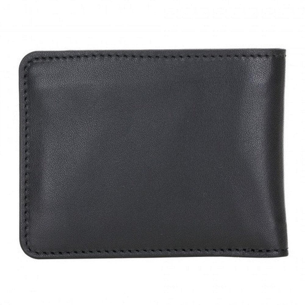 Bloominbag-Bloom Fold Obsidian Black Hakiki Deri Cüzdan-3-milagron.live