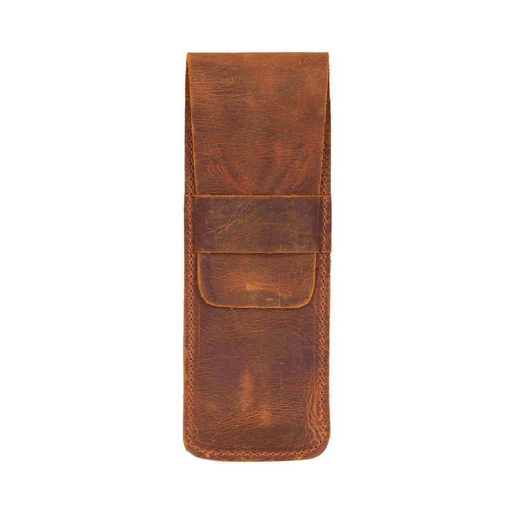 Bloominbag-Bloom Pen Pouch Çift Kalemlik Mocassin Deri Kılıf-1-milagron.live