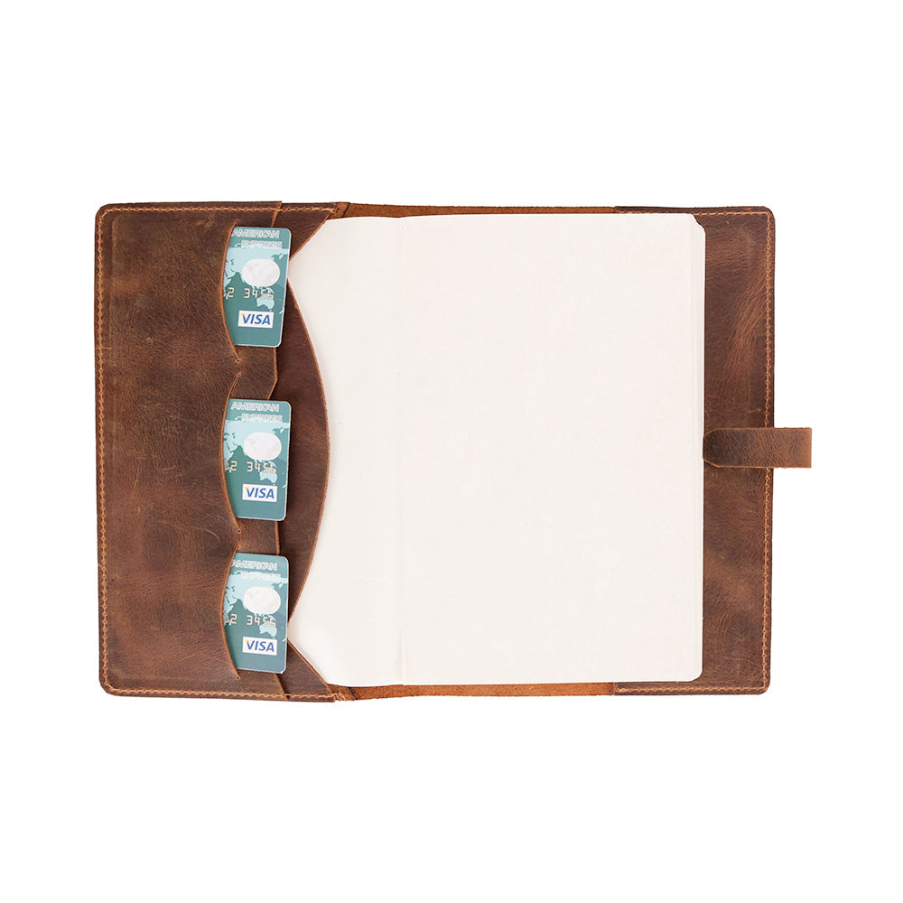 Bloominbag-Bloom Quiet Edit Saddle Brown A5 Deri Kitap Defter Kılıfı-2-milagron.live