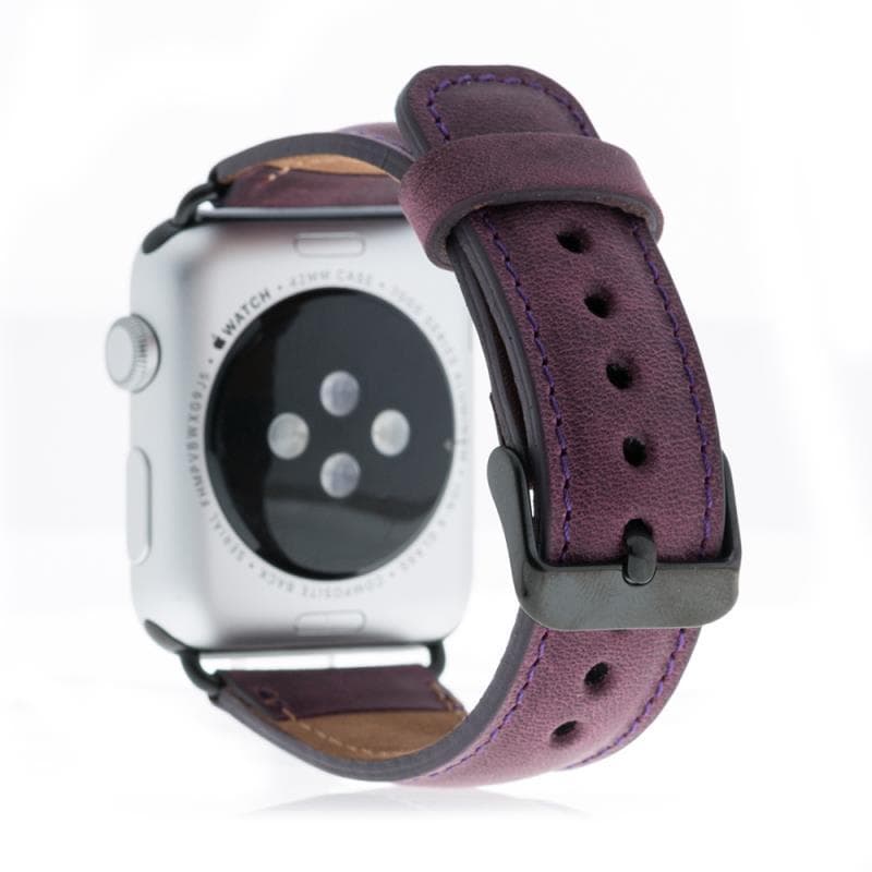Bloominbag-Bloomin Band Mulberry Bloom Deri Apple Watch Kordon 40/41/42 Mm-2-milagron.live