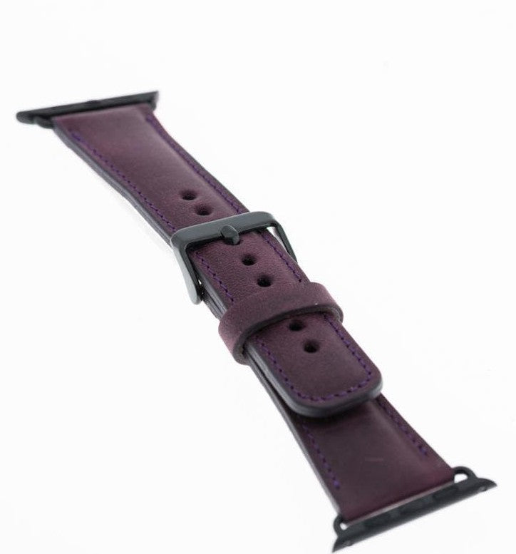 Bloominbag-Bloomin Band Mulberry Bloom Deri Apple Watch Kordon 40/41/42 Mm-3-milagron.live