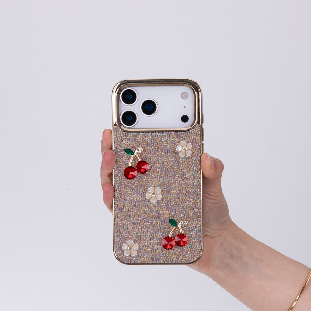 Cherry Glaze Crystal Pink Iphone 17 Pro Max(6.9") Kılıfı