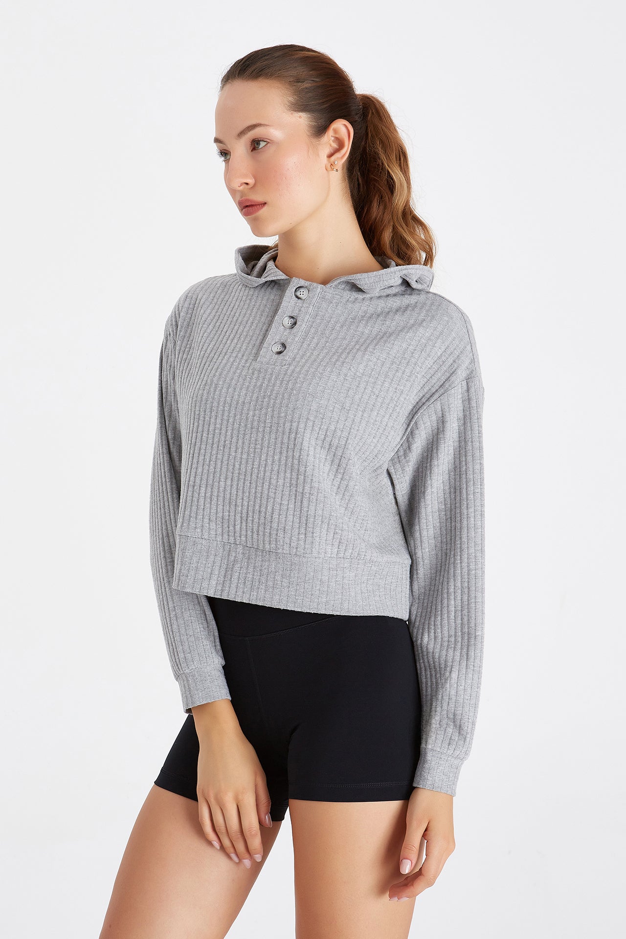 Boboist-Boboist Doris Sweatshirt Doris Düğme Detaylı Sweatshirt-Sweatshirt-2-milagron.live