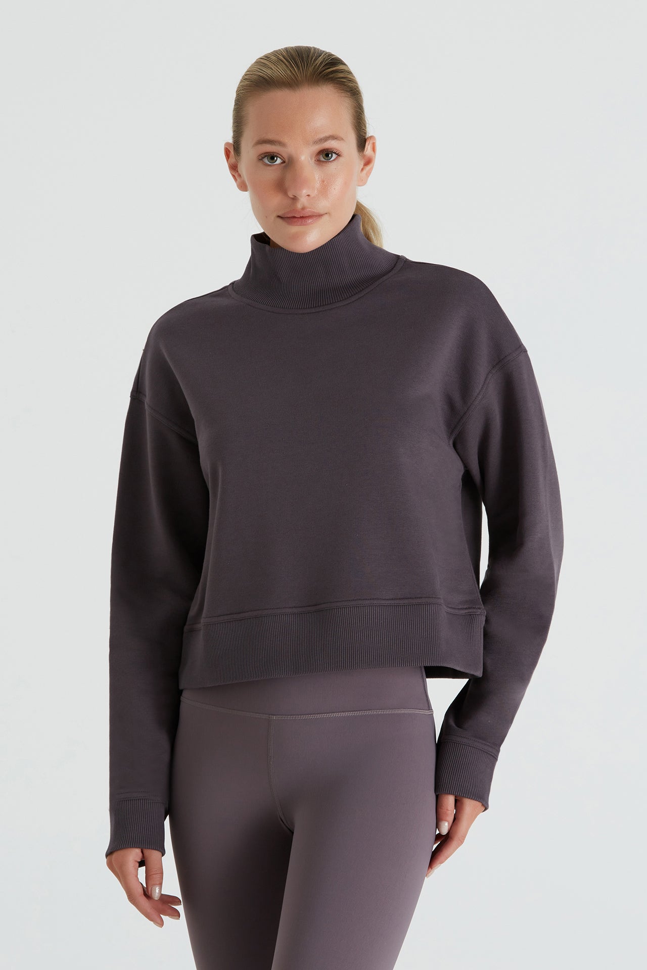 Boboist-Boboist Lori Sweatshirt Lori Dik Yaka Kısa Sweatshirt-Sweatshirt-1-milagron.live