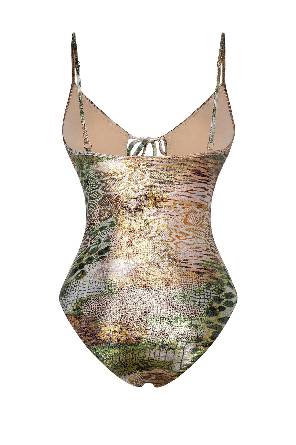Bonesta-Dainakil Phantom Snake Pattern Bağcıklı V Yaka Mayo-Bikini & Mayo-5-milagron.live