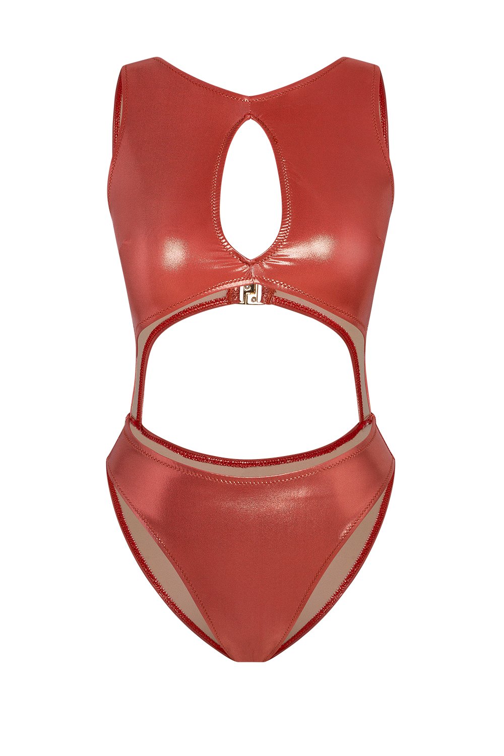 Bonesta-Pimenta Shiny Terracota Red Halter Kesim Mayo-Bikini & Mayo-13-milagron.live