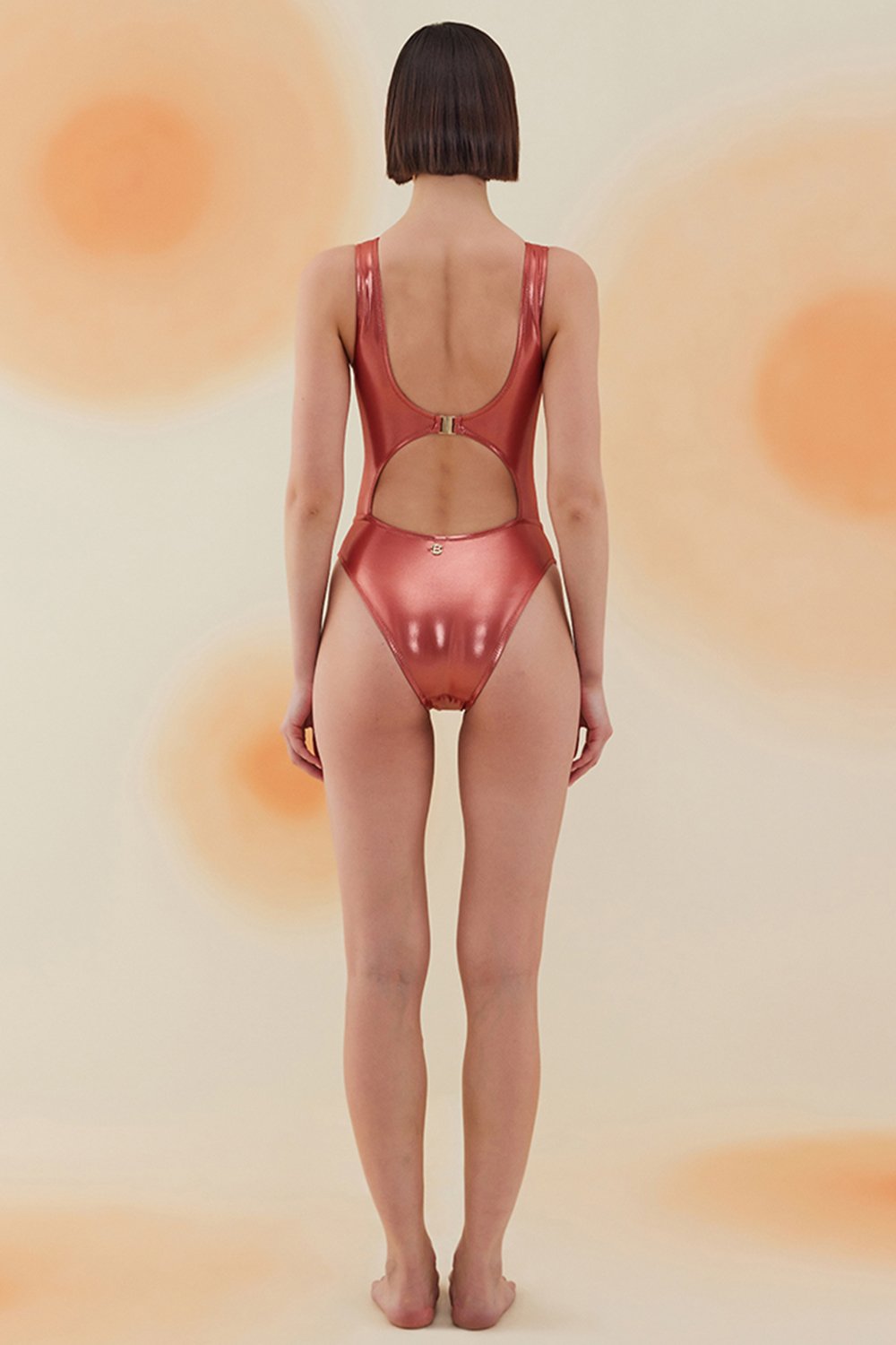 Bonesta-Pimenta Shiny Terracota Red Halter Kesim Mayo-Bikini & Mayo-4-milagron.live