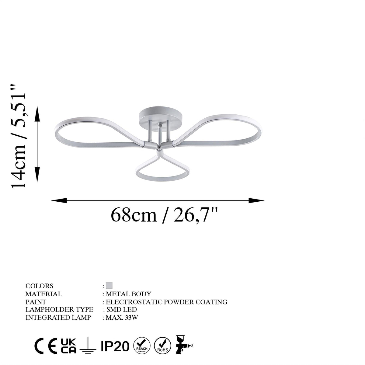 Raven 13543 Led Plafonyer Aydınlatma