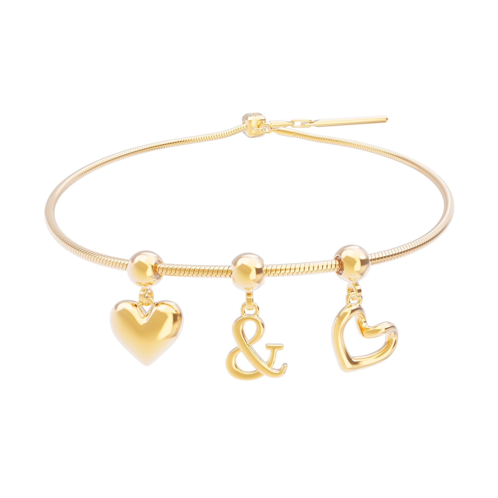 Chocli 18 Ayar Altın Kaplama Charm - Love