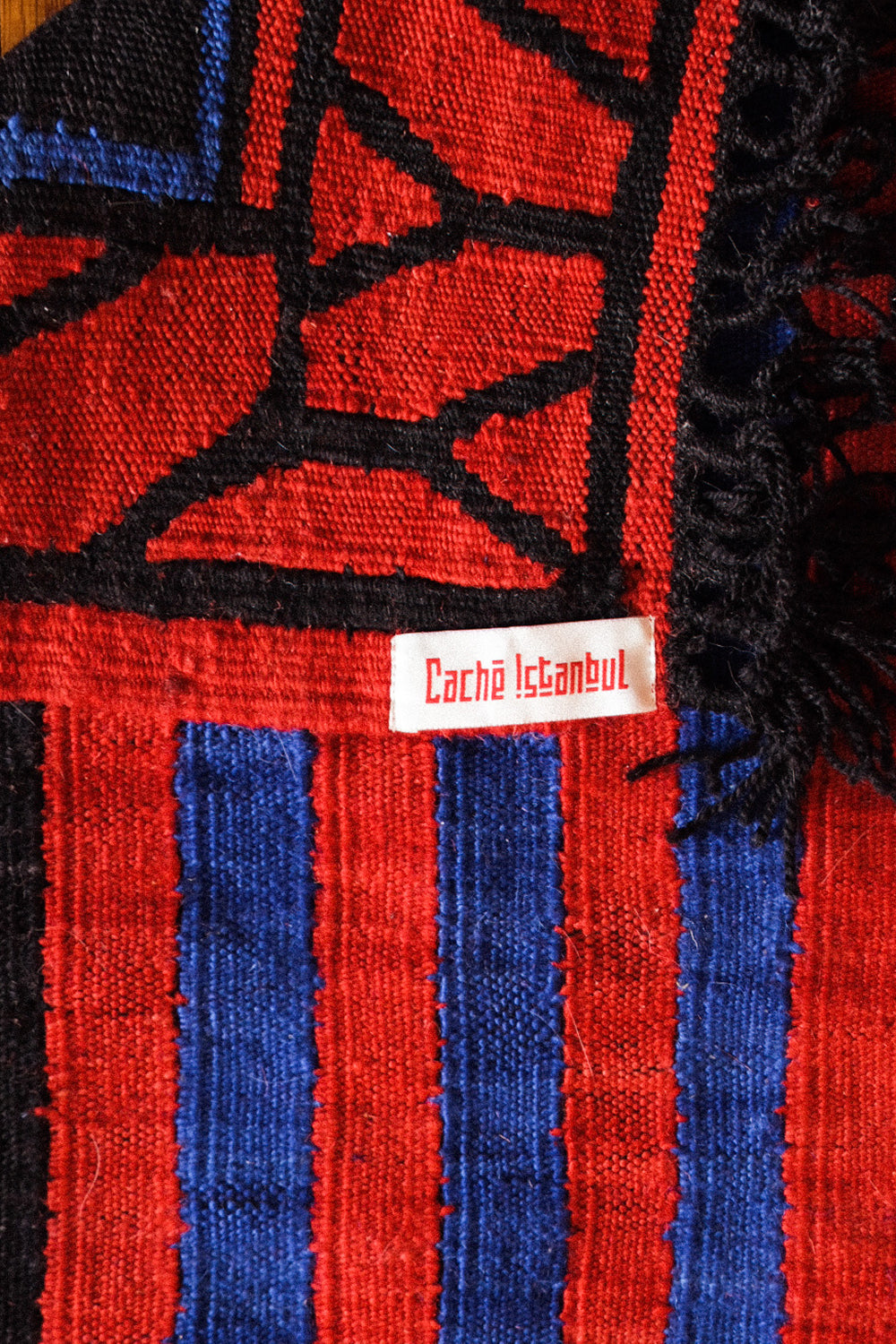 Caché Istanbul-Dalga Desenli El Dokuma Modern Yün Kilim-Kilim-2-milagron.live