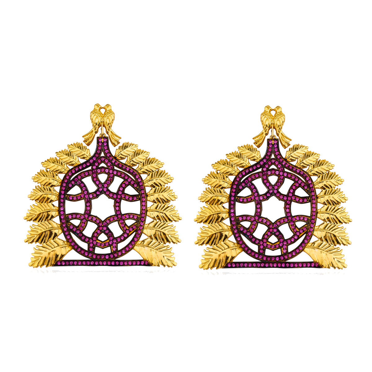Sun Of The Ottoman Empire Ruby Küpe