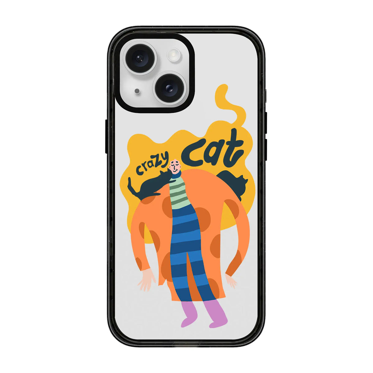 Crazy Cat-Power Kılıf - Iphone 15 Plus