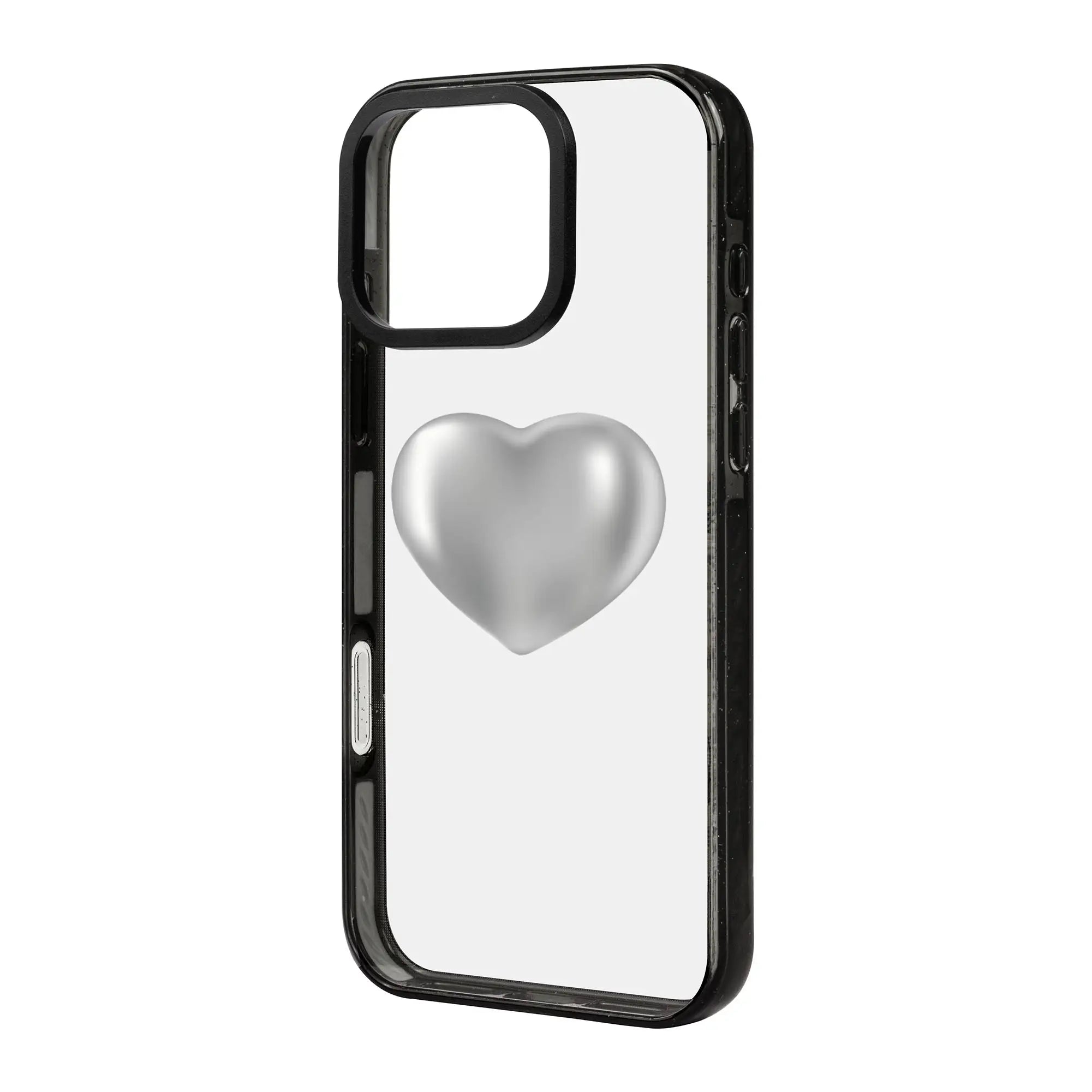 Silver Heart-Power Kılıf - Iphone 16 Pro