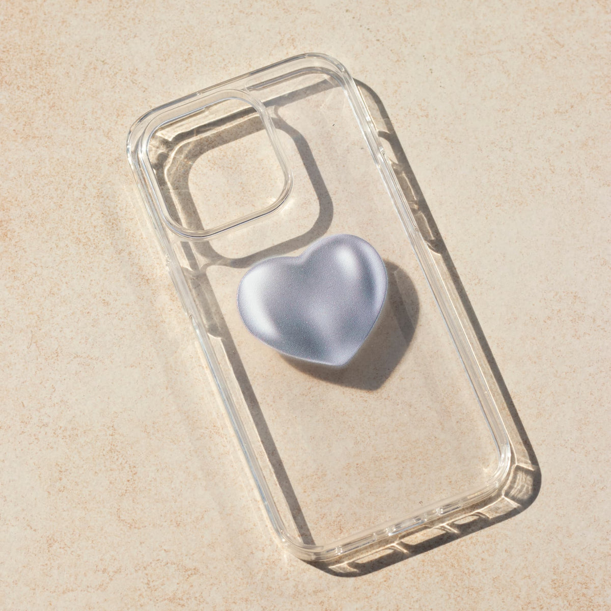 Silver Heart-Solid Kılıf - Iphone 15 Pro Max