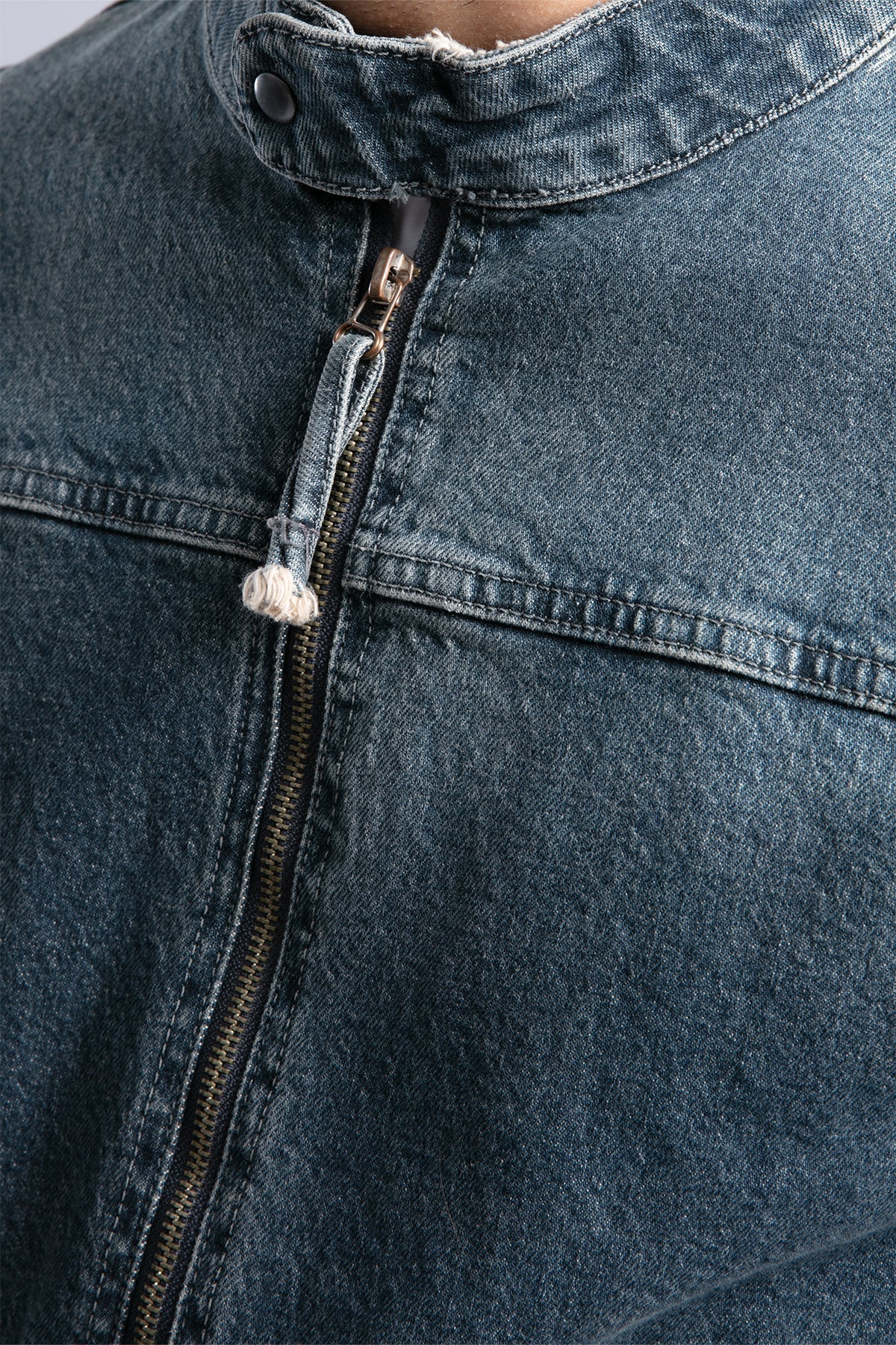 Catch-Nakış Detaylı Biker Form Denim Ceket-Ceket-2-milagron.live