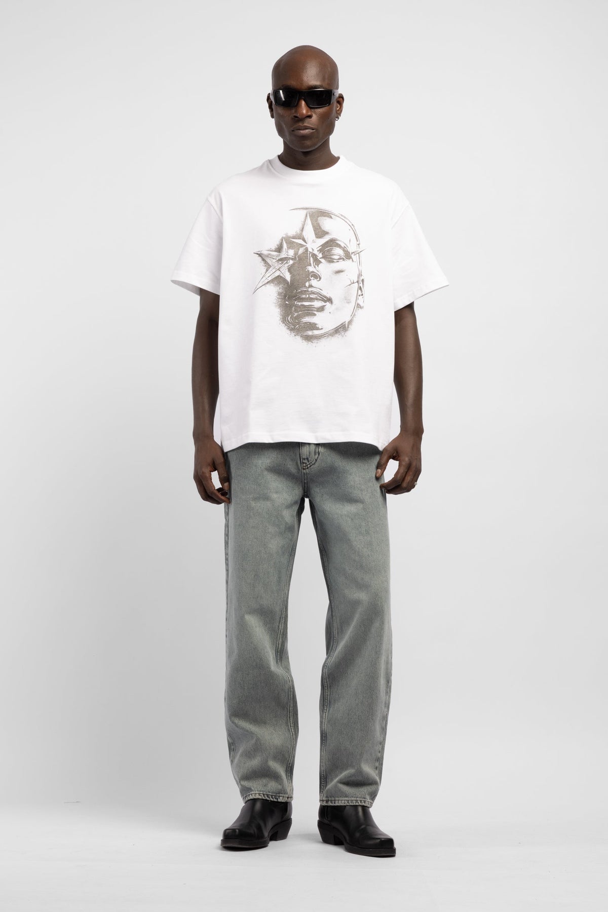 Silver Yüz Baskılı T-Shirt