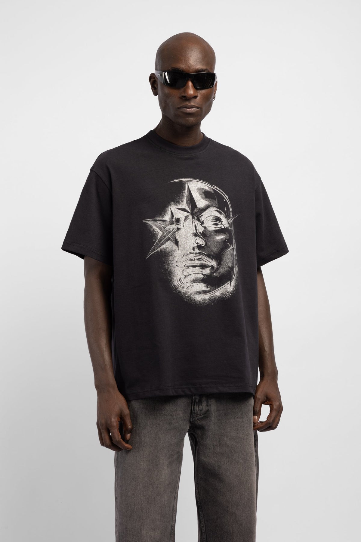 Silver Yüz Baskılı T-Shirt