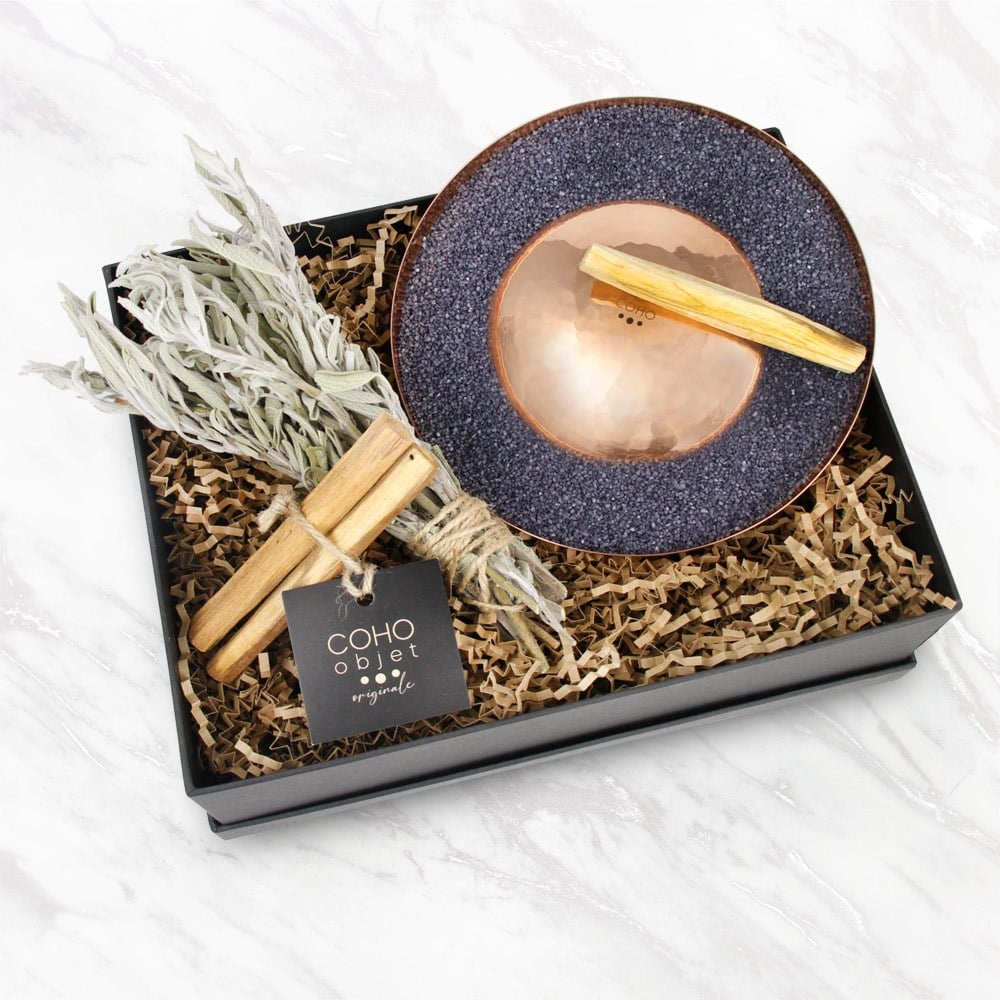 Coho Objet-Coho Box Artisan Göbeklitepe Bakır Tütsülük & 3 Palo Santo & Adaçayı Hediye Seti-Hediye Setleri-1-milagron.live