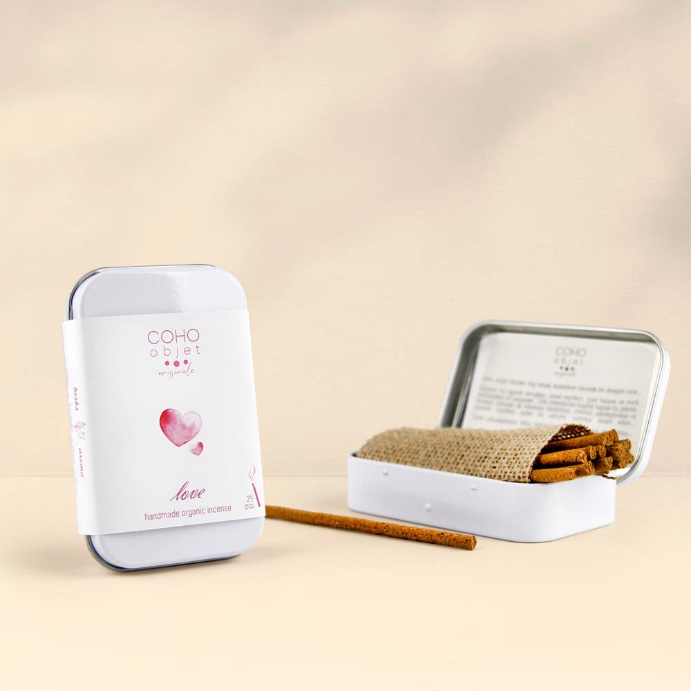 Coho Objet-Coho Box Aşk Tütsüsü & Namaste Bakır Tütsülük Hediye Seti-Hediye Setleri-2-milagron.live