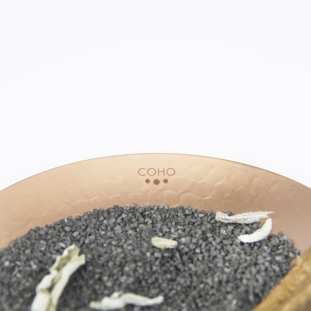 Coho Objet-Coho Matte Namaste Dövme Bakır Mini Tütsü Tabağı-Namaste Serisi Bakır Mini Tütsü Çanakları-4-milagron.live