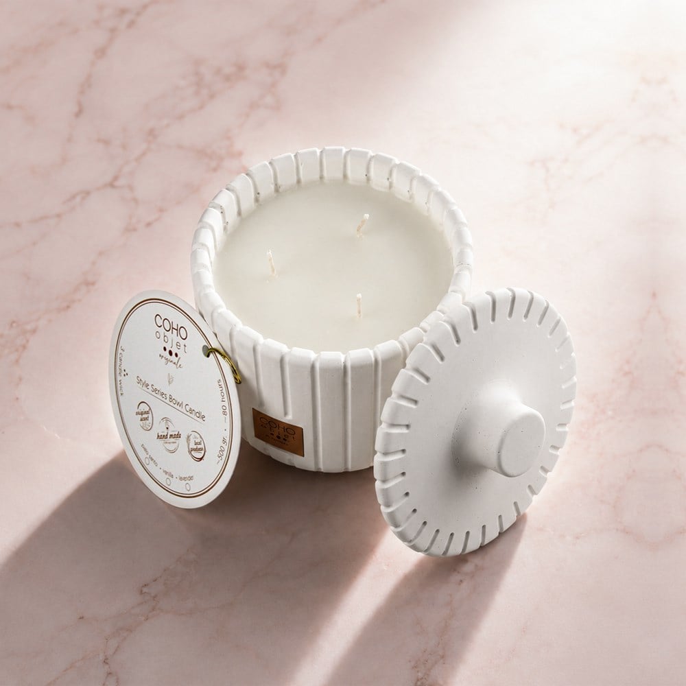 Style Soft Vanilla El Dökümü Dekoratif Mum - 4