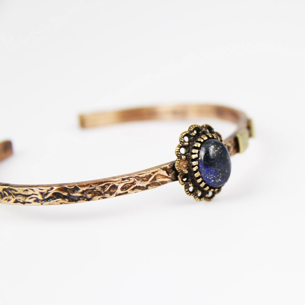 Tılsım Lapis Lazuli Taşlı El İŞleme Bileklik