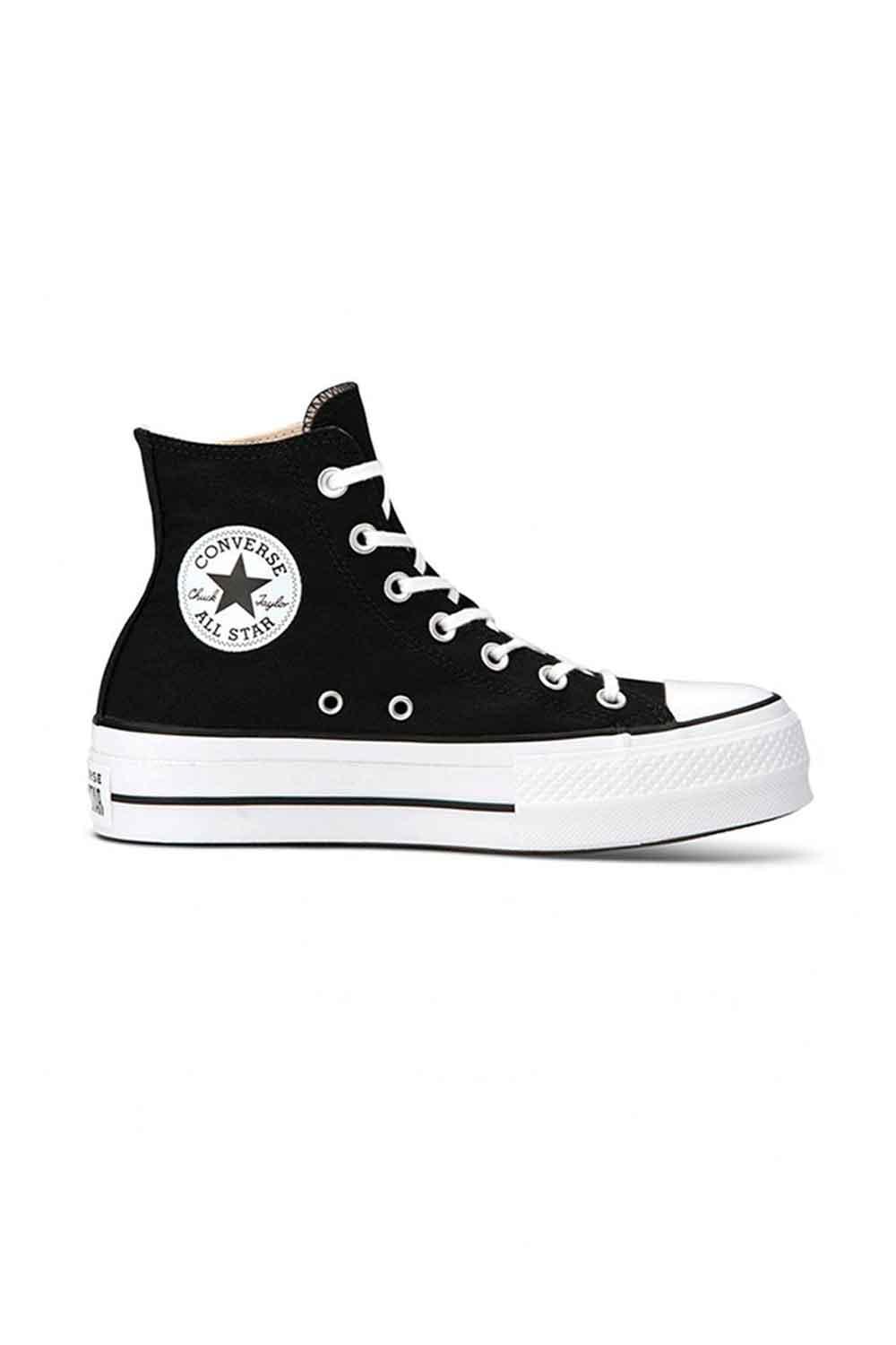 Converse-Canvas Platform Chuck Taylor All Star Hi Black/White/White-Sneakers-1-milagron.live
