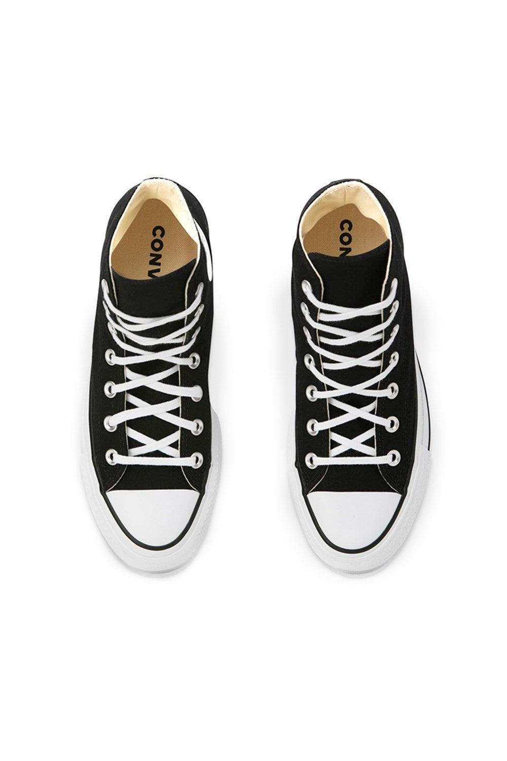 Converse-Canvas Platform Chuck Taylor All Star Hi Black/White/White-Sneakers-2-milagron.live