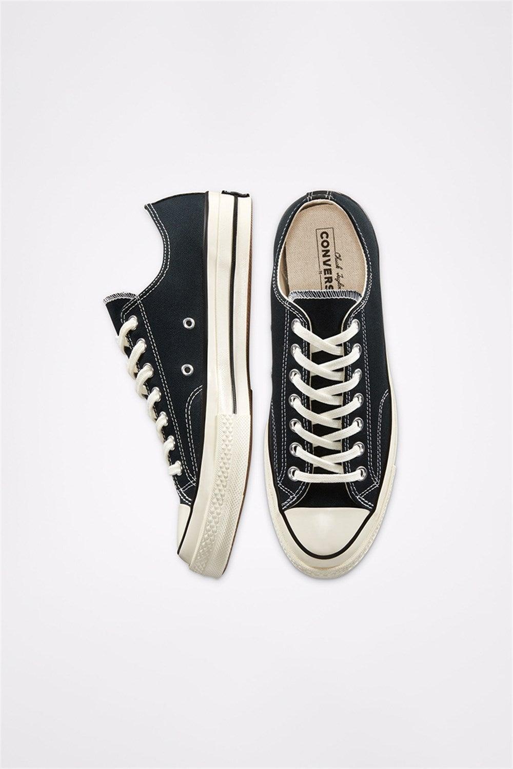 Converse-Chuck 70 Classic Low Top Black/Black/Egret-Sneakers-2-milagron.live