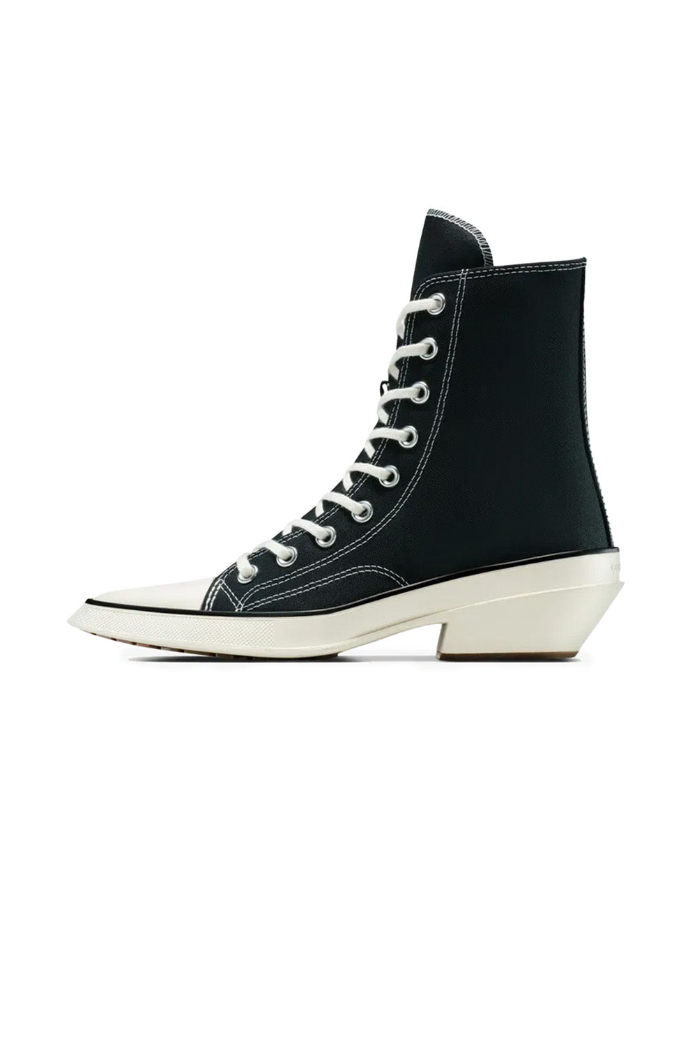 Converse-Chuck 70 Deluxe Pointed Topuklu Kanvas Siyah Kadın Topuklu Ayakkabı-Topuklu Ayakkabı-2-milagron.live