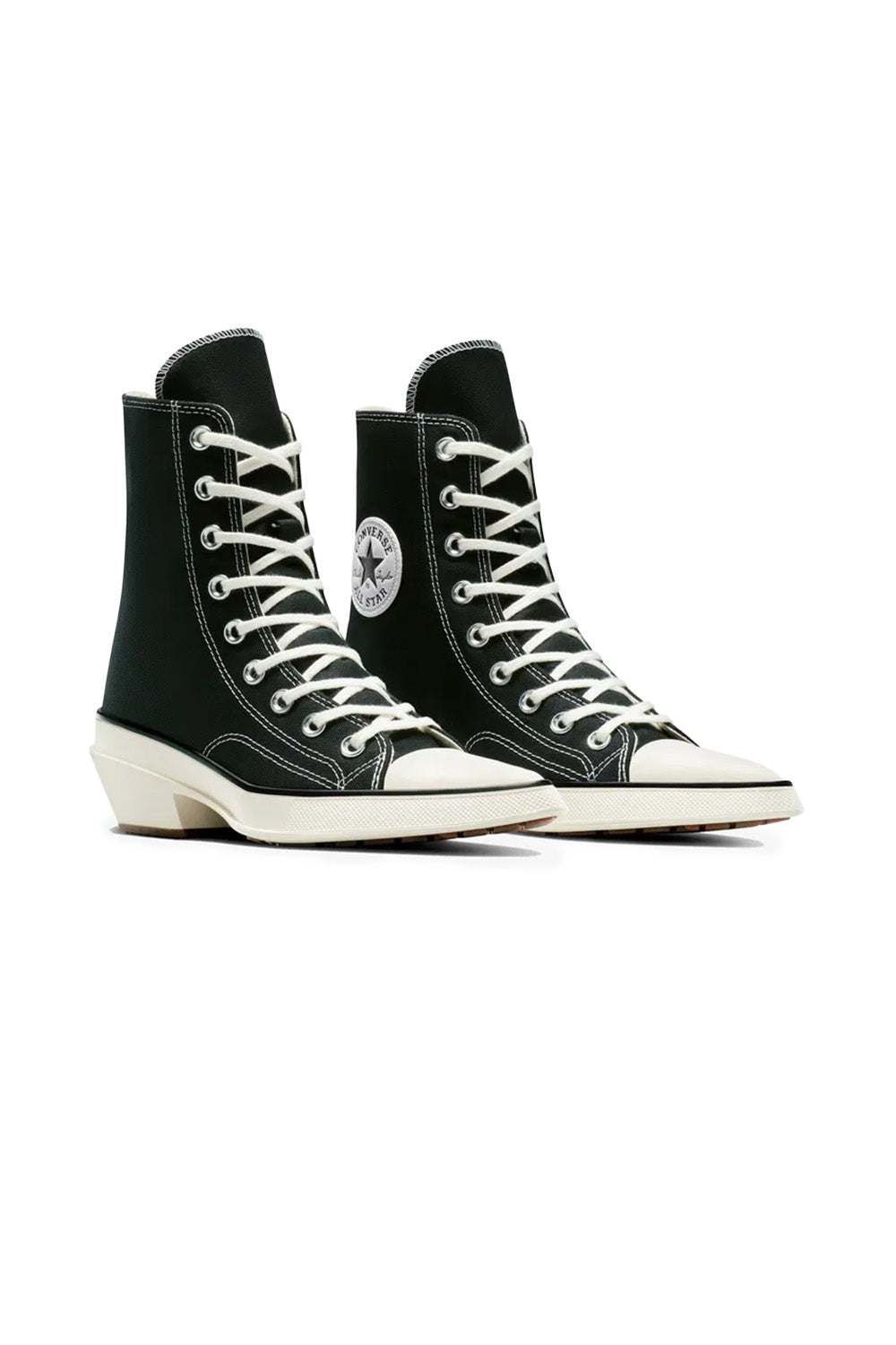 Converse-Chuck 70 Deluxe Pointed Topuklu Kanvas Siyah Kadın Topuklu Ayakkabı-Topuklu Ayakkabı-3-milagron.live