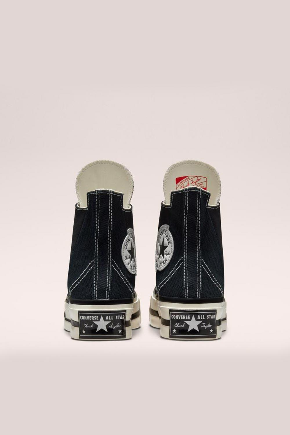 Converse-Chuck 70 Plus Hi Canvas Black/Egret-Sneakers-4-milagron.live