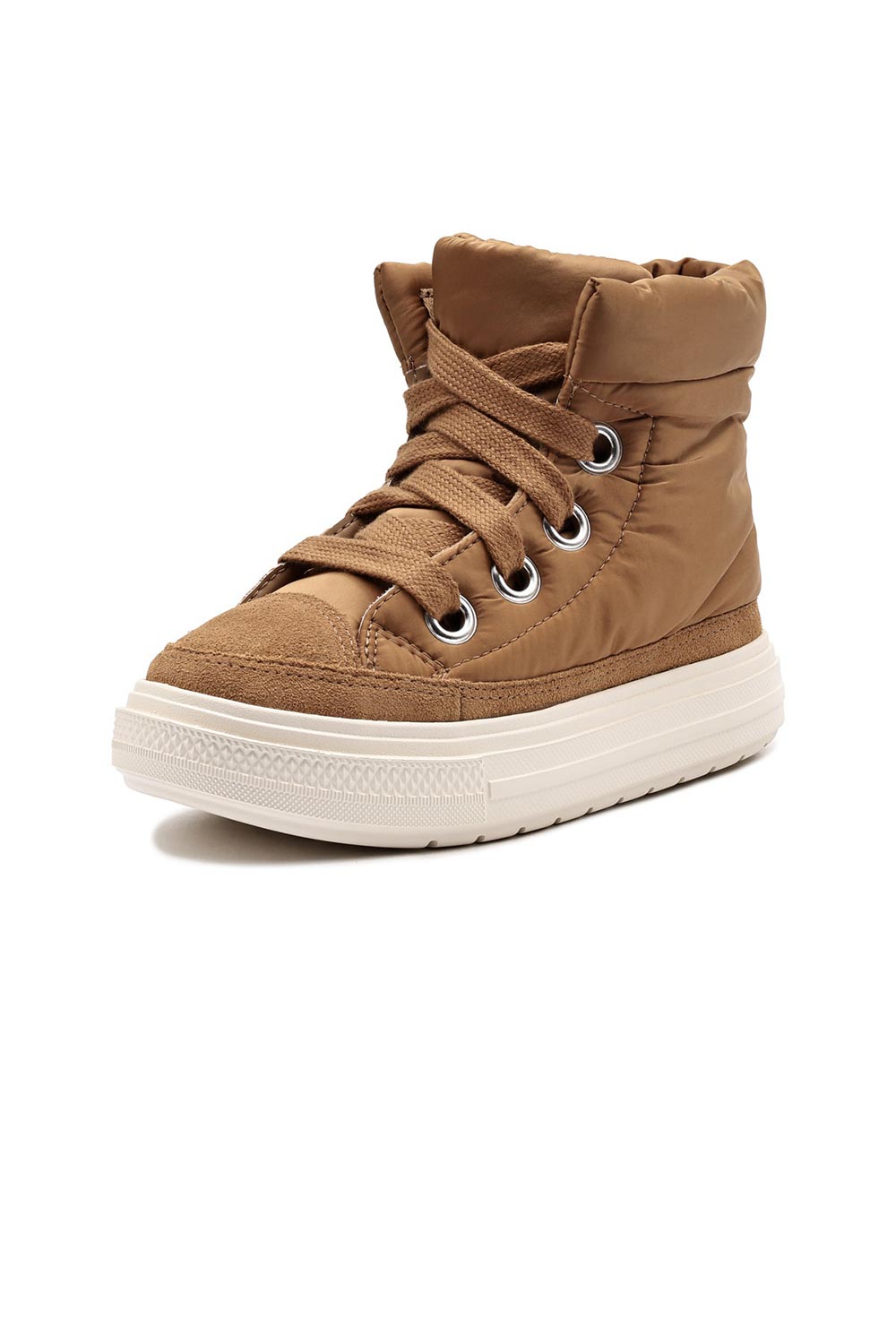 Converse-Chuck Taylor All Star Elements Genç Elyaf Dolgulu Kahverengi Bot-Sneakers-2-milagron.live