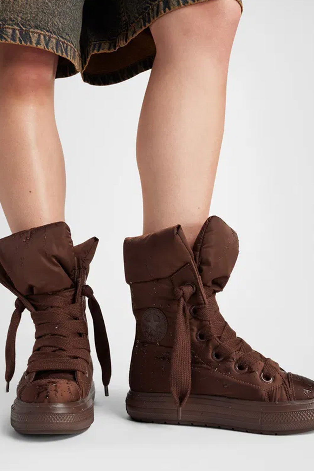 Converse-Chuck Taylor All Star Elements Kadın Elyaf Dolgulu Kahverengi Uzun Bot-Bot-8-milagron.live