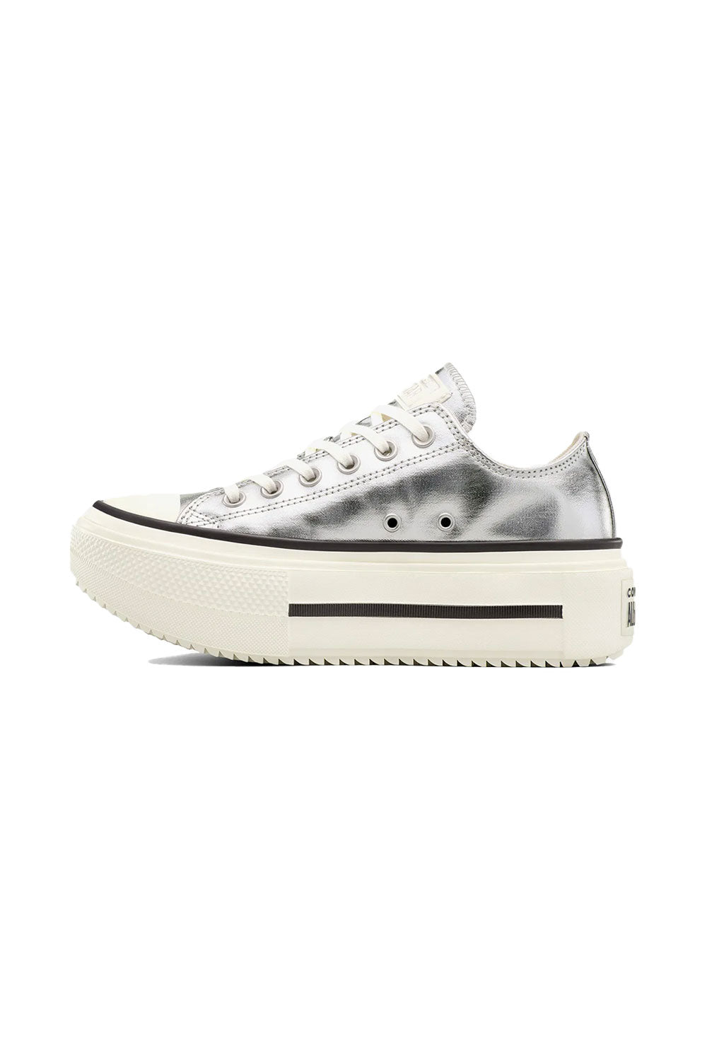 Converse-Chuck Taylor All Star Lift Double Stack Platform Gümüş Kadın Sneakers-Sneakers-3-milagron.live