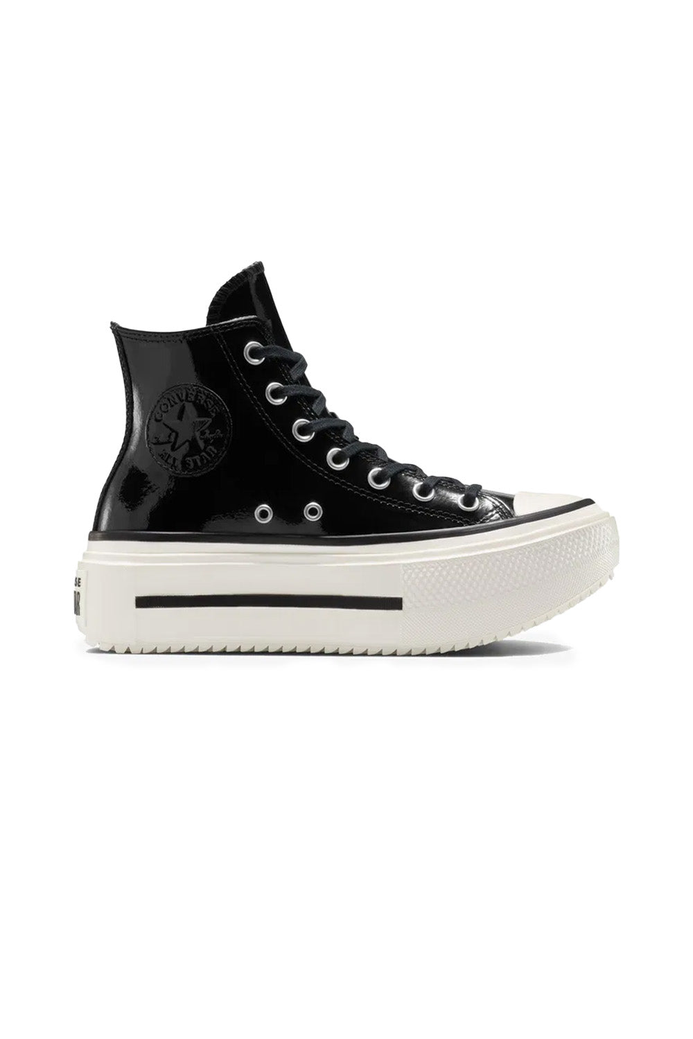 Converse-Chuck Taylor All Star Lift Double Stack Platform Siyah Kadın Rugan Bot-Bot-1-milagron.live