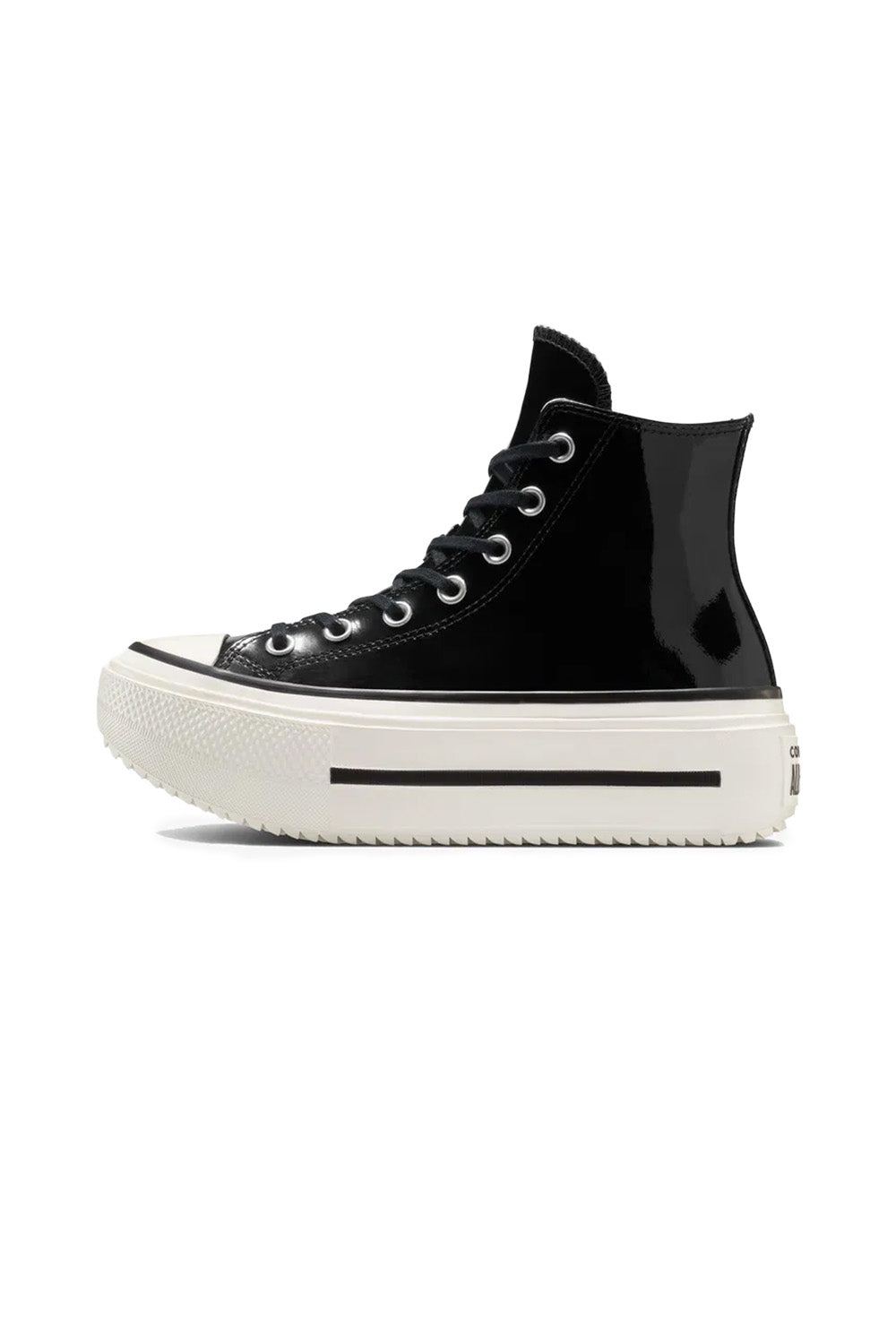 Converse-Chuck Taylor All Star Lift Double Stack Platform Siyah Kadın Rugan Bot-Bot-2-milagron.live