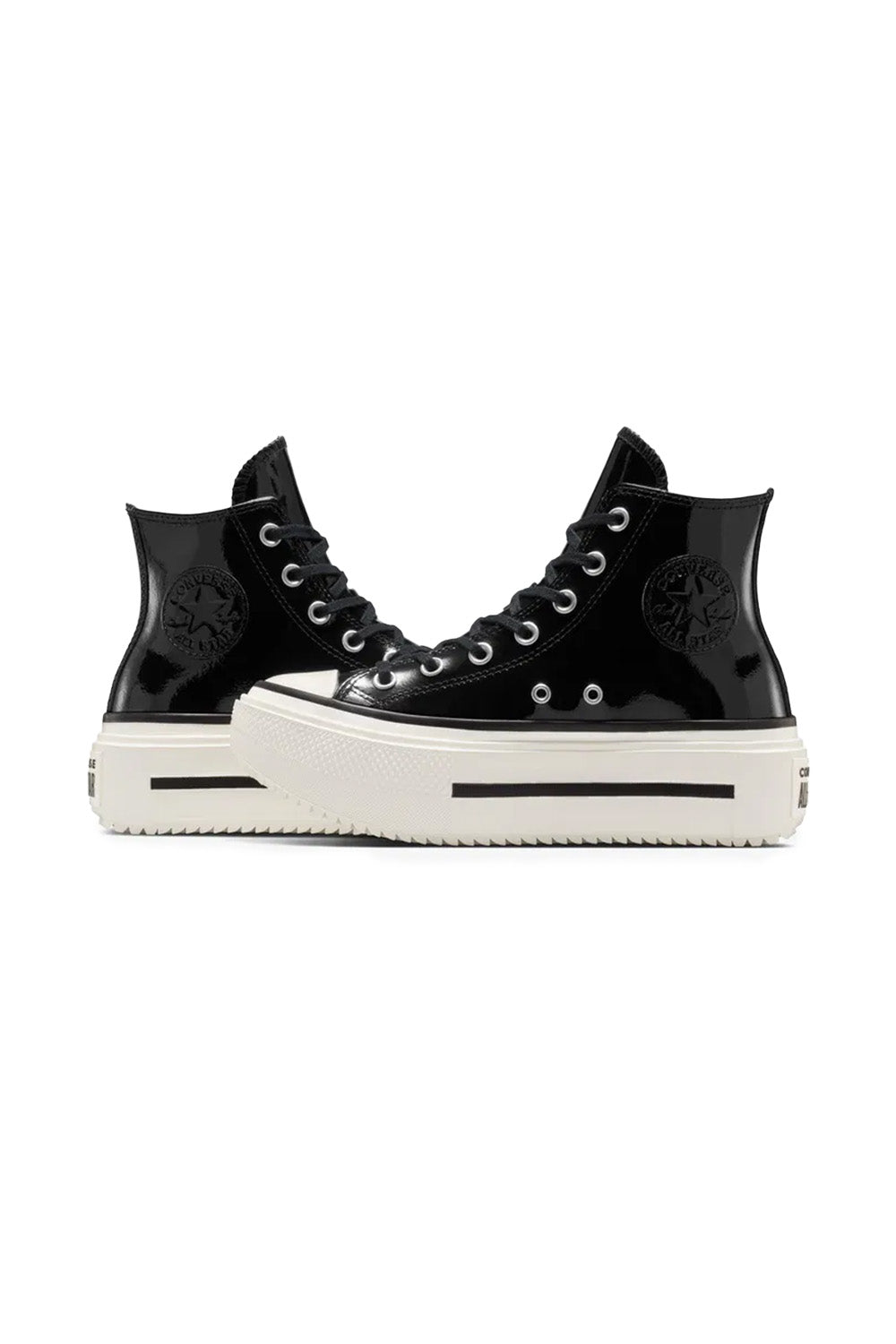 Converse-Chuck Taylor All Star Lift Double Stack Platform Siyah Kadın Rugan Bot-Bot-3-milagron.live