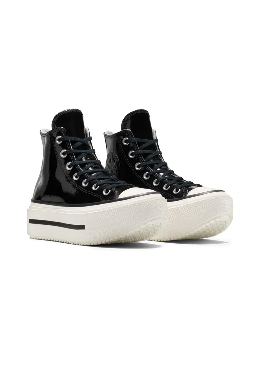 Converse-Chuck Taylor All Star Lift Double Stack Platform Siyah Kadın Rugan Bot-Bot-6-milagron.live