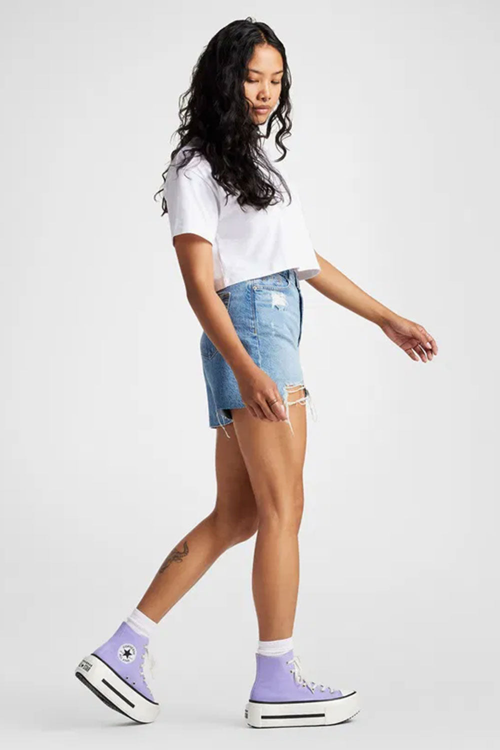 Converse-Chuck Taylor All Star Lift Double Stack Violet Heat-Sneakers-9-milagron.live