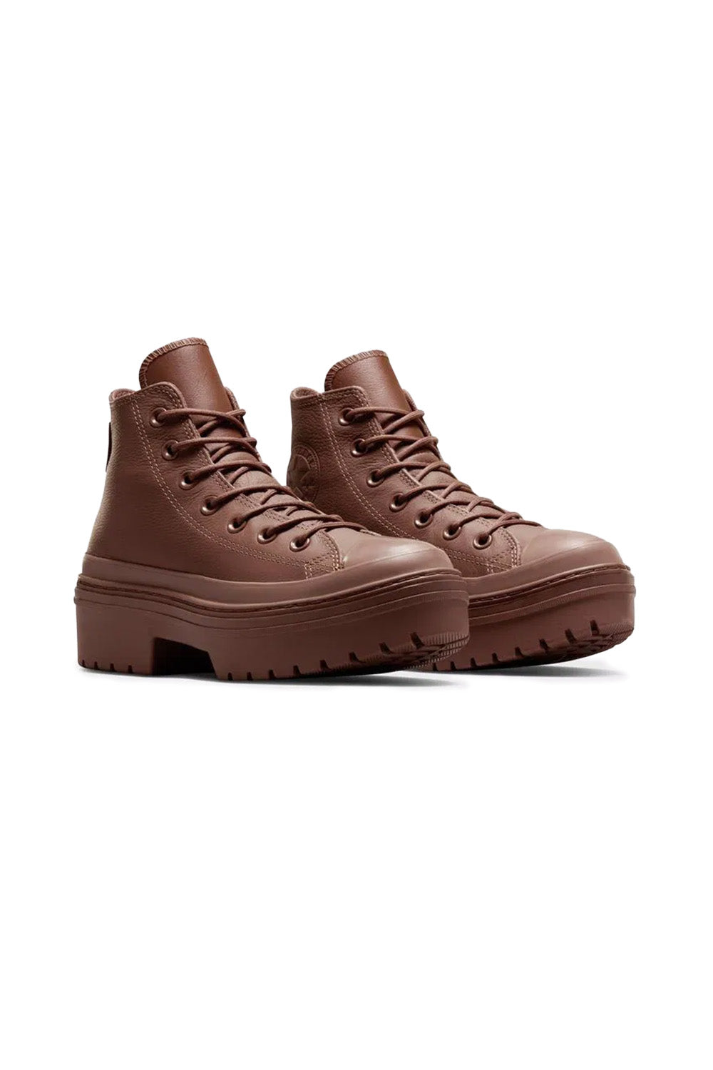 Converse-Chuck Taylor All Star Lugged Heal Platform Kahverengi Kadın Deri Bot-Bot-2-milagron.live