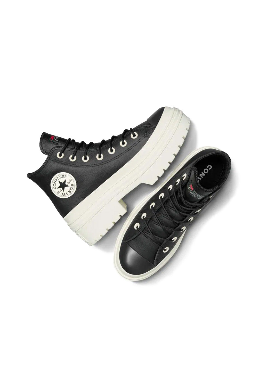 Converse-Chuck Taylor All Star Lugged Heal Platform Siyah Kadın Deri Bot-Bot-2-milagron.live