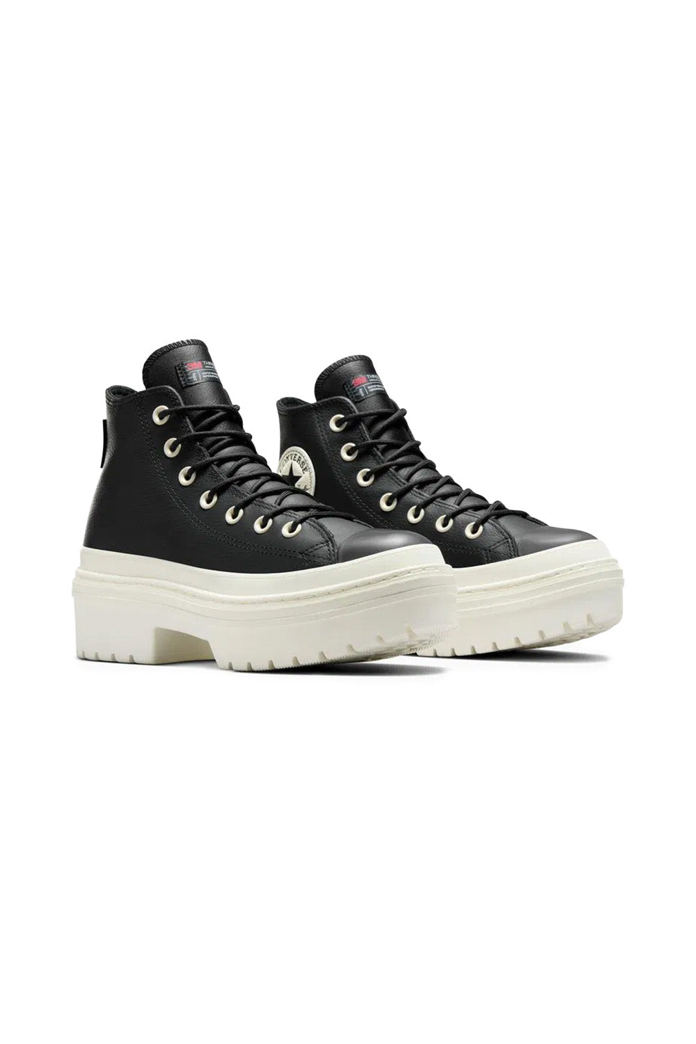Converse-Chuck Taylor All Star Lugged Heal Platform Siyah Kadın Deri Bot-Bot-3-milagron.live