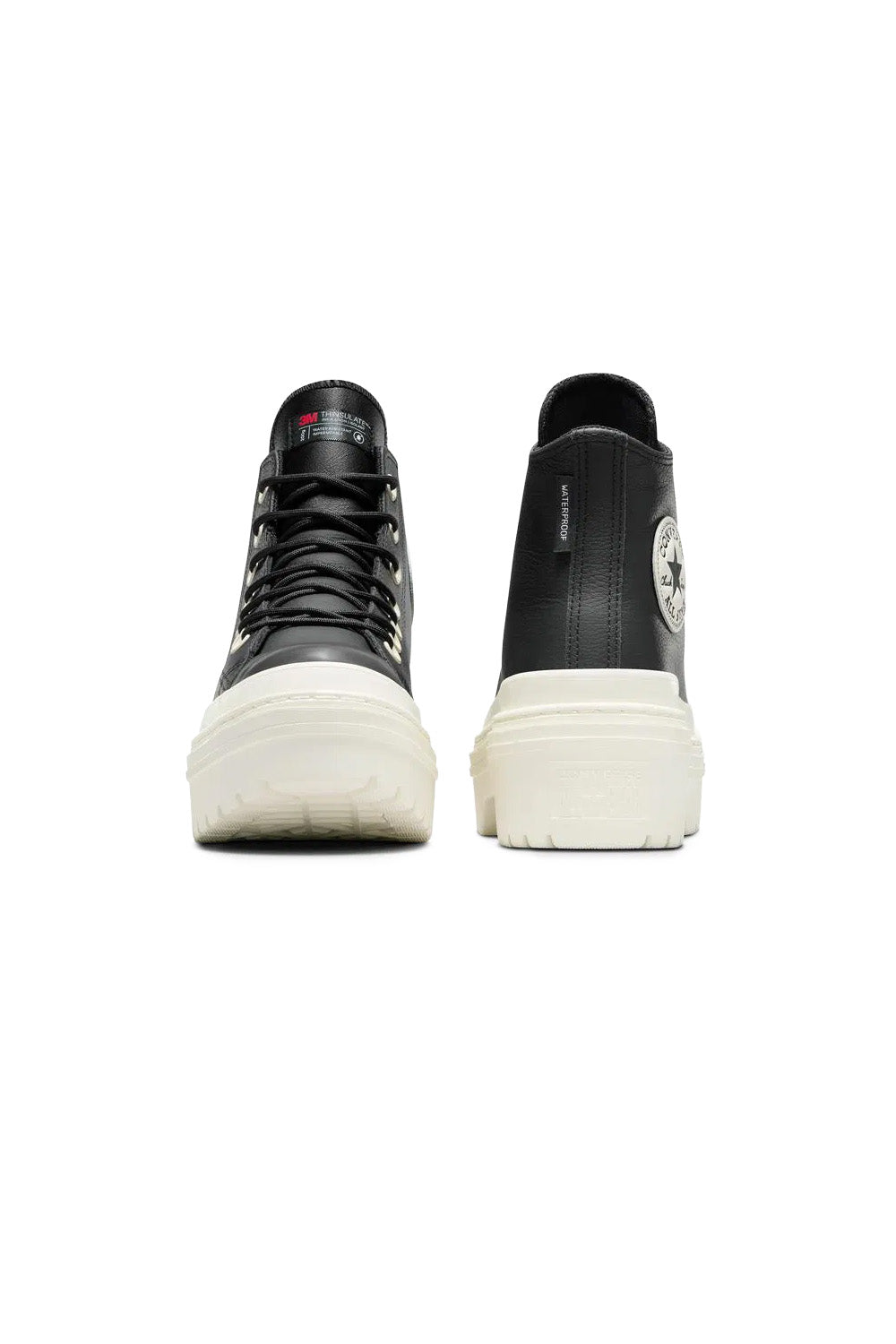 Converse-Chuck Taylor All Star Lugged Heal Platform Siyah Kadın Deri Bot-Bot-8-milagron.live